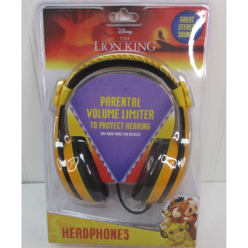 Disney The Lion King Kids Headphones Volume Limited Parental Control Plug In New